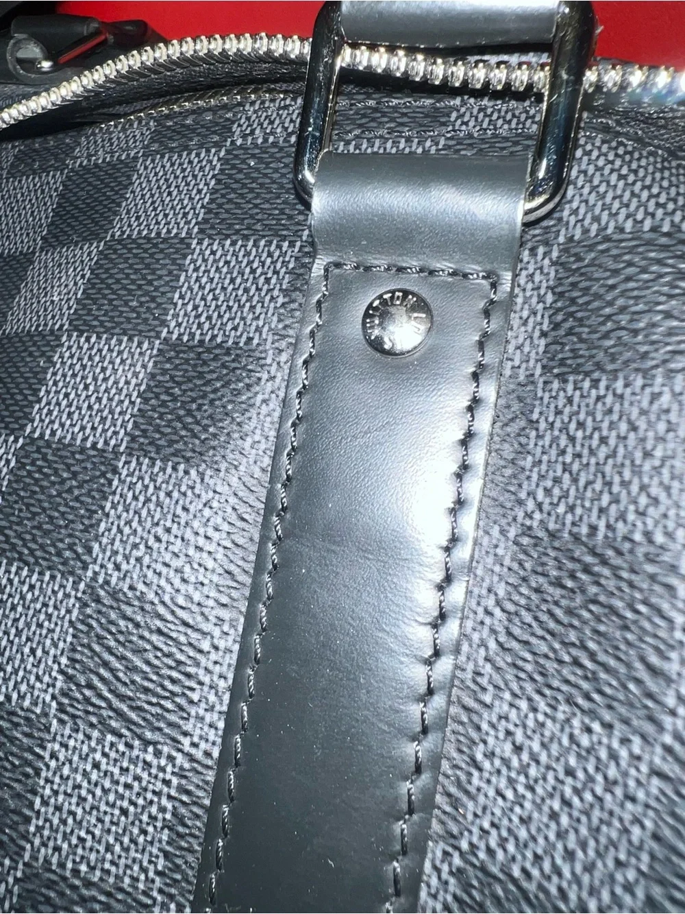 Louis Vuitton Damier Graphite Black & Gray Duffel Bag